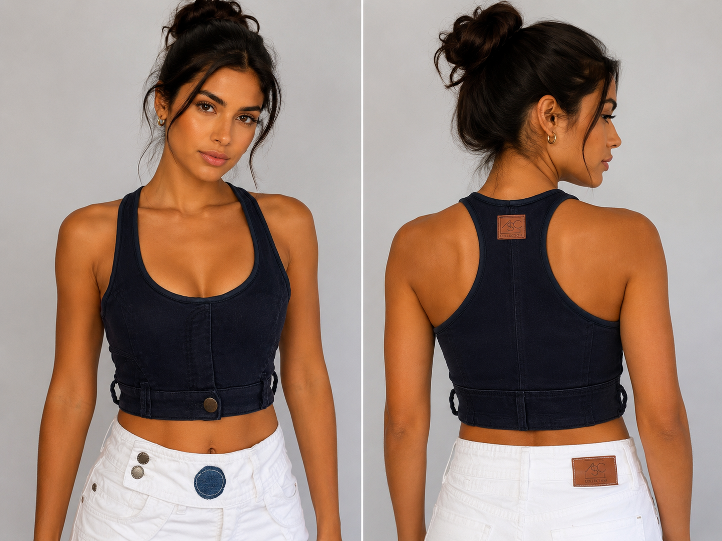 Cropped Upcycling rosa