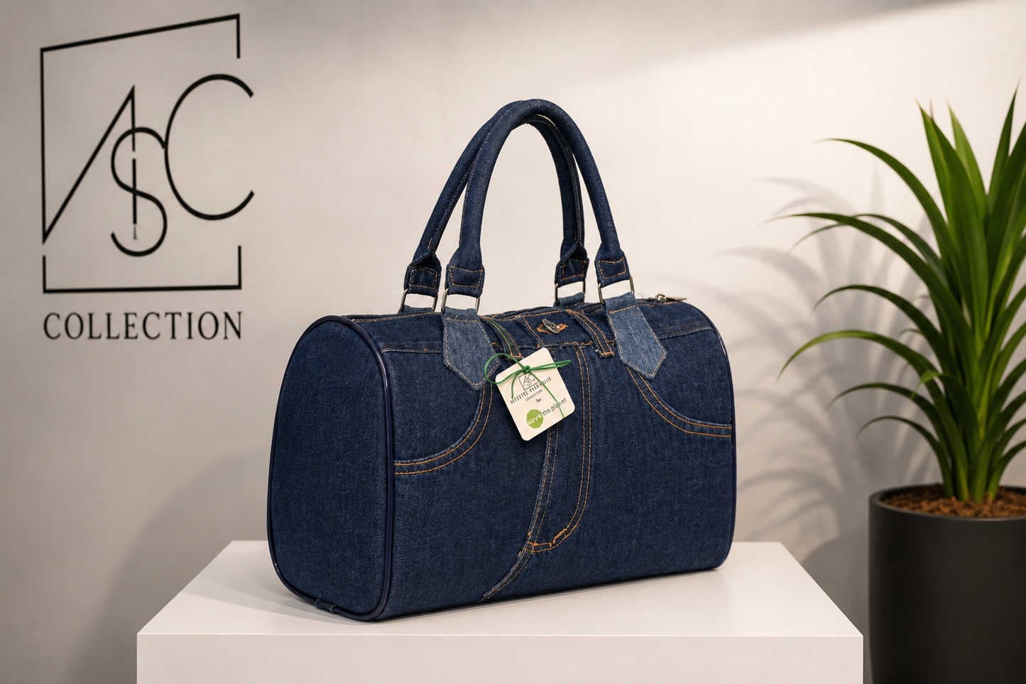 Bolsa Baú denim