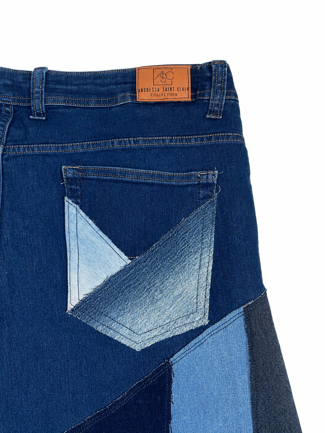 Calça patchwork Autoral