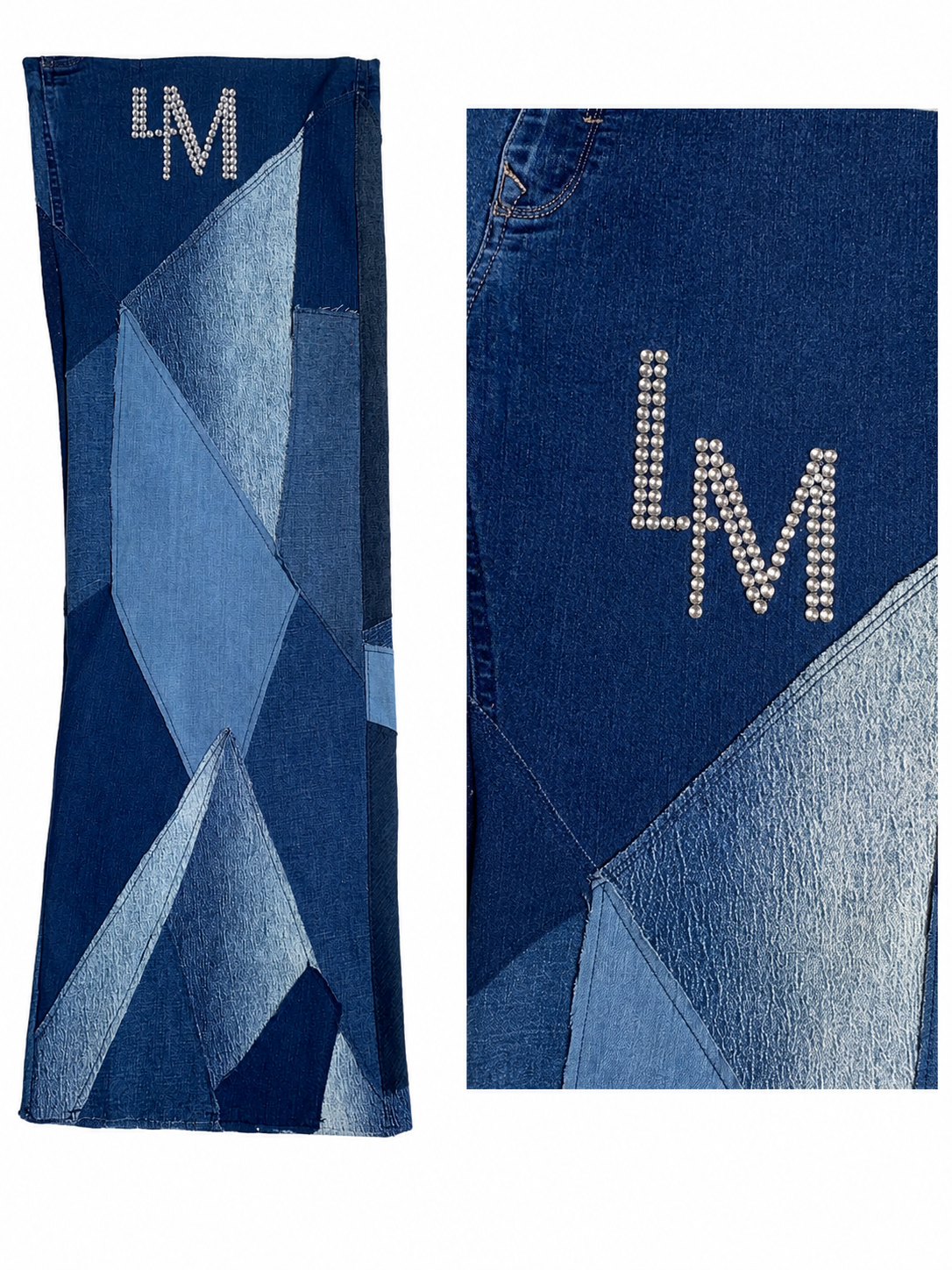Calça patchwork Autoral