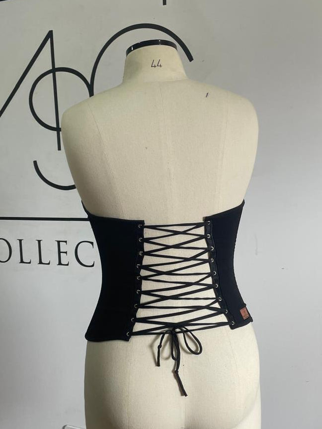 Corselet Patchwork Flores