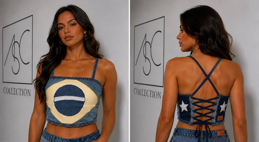 Cropped Upcycling bandeira
