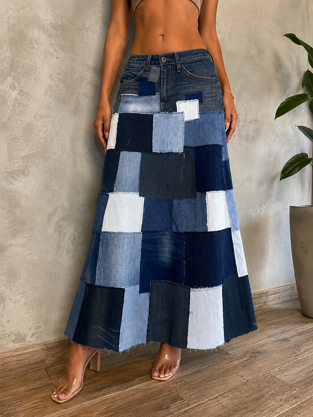 saia patchwork longa